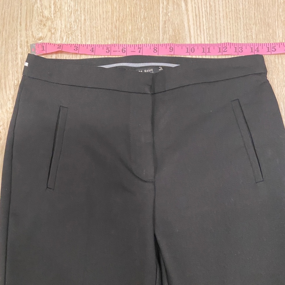 Zara Basic Collection Cropped Flat Front Stripe T… - image 9